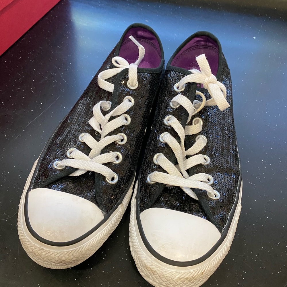 Sequined Chuck Taylor converse